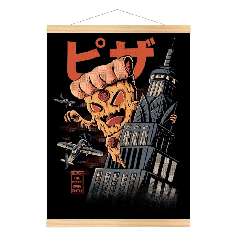Japansk Godpizza-plakat A3