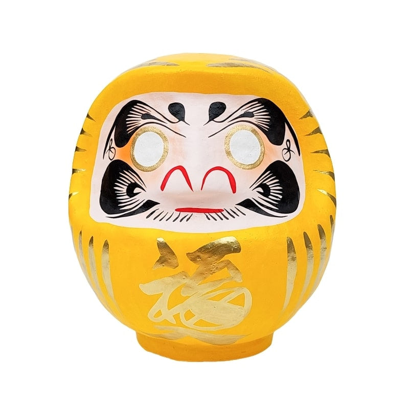 Japansk gul daruma - 9 til 15 cm