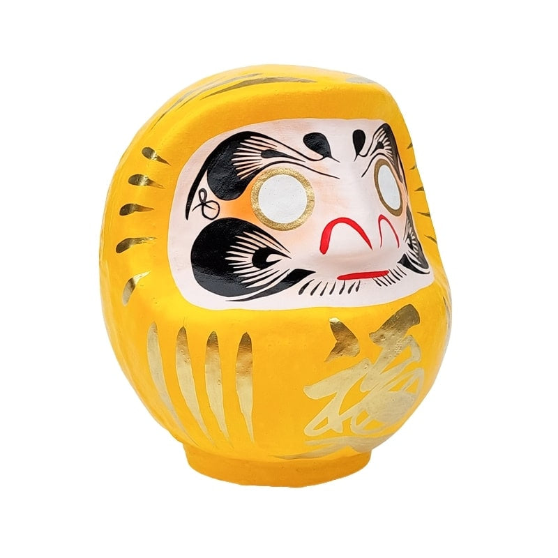 Japansk gul daruma - 9 til 15 cm