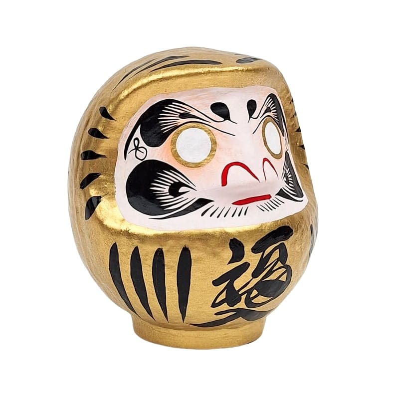 Japansk gylden daruma - 9 til 15 cm