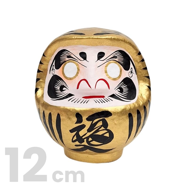 Japansk gylden daruma - 9 til 15 cm 12 cm