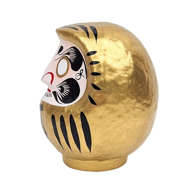 Japansk gylden daruma - 9 til 15 cm