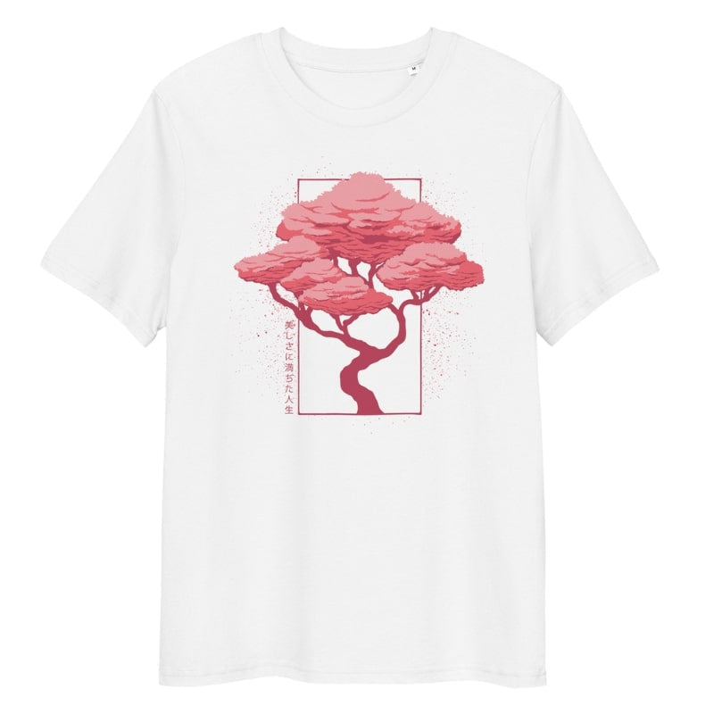 Japansk Hanami T-shirt S / Hvid