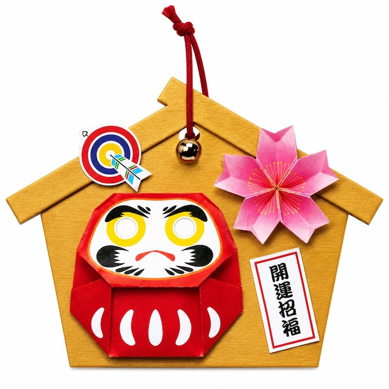 Japansk Hobbykit til Hængedekoration - Ema & Daruma
