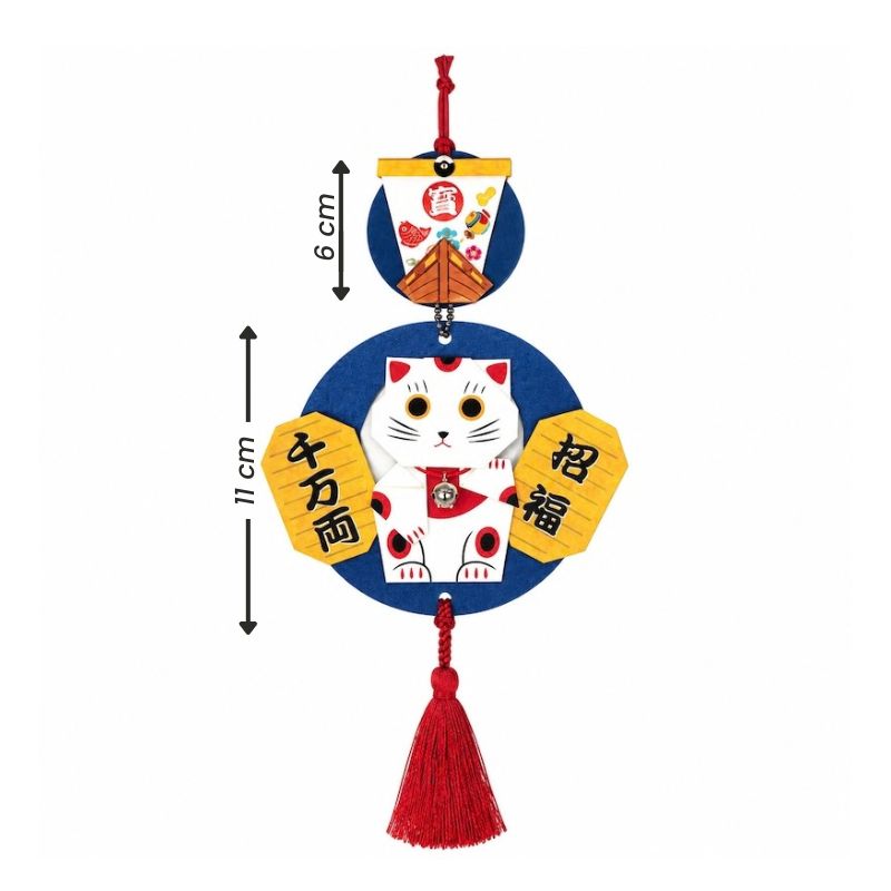 Japansk Hobbykit til Hængedekoration - Maneki Neko