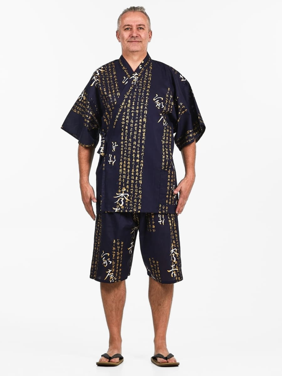 Japansk Jinbei Man Kanji