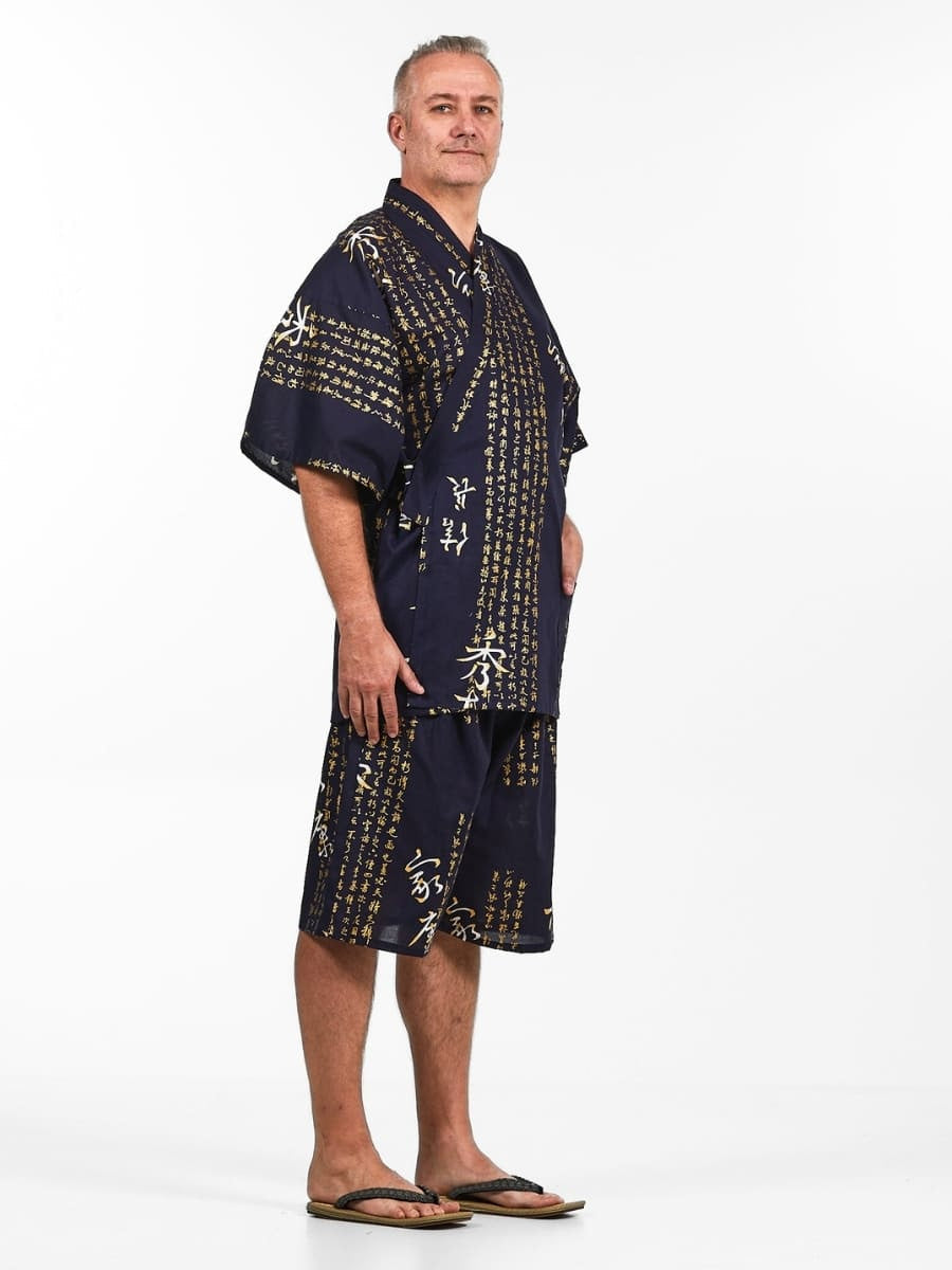 Japansk Jinbei Man Kanji