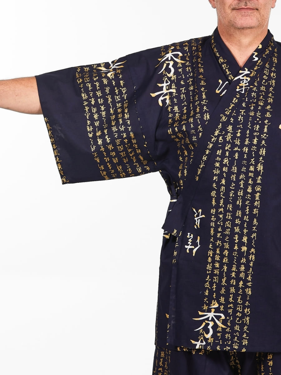 Japansk Jinbei Man Kanji