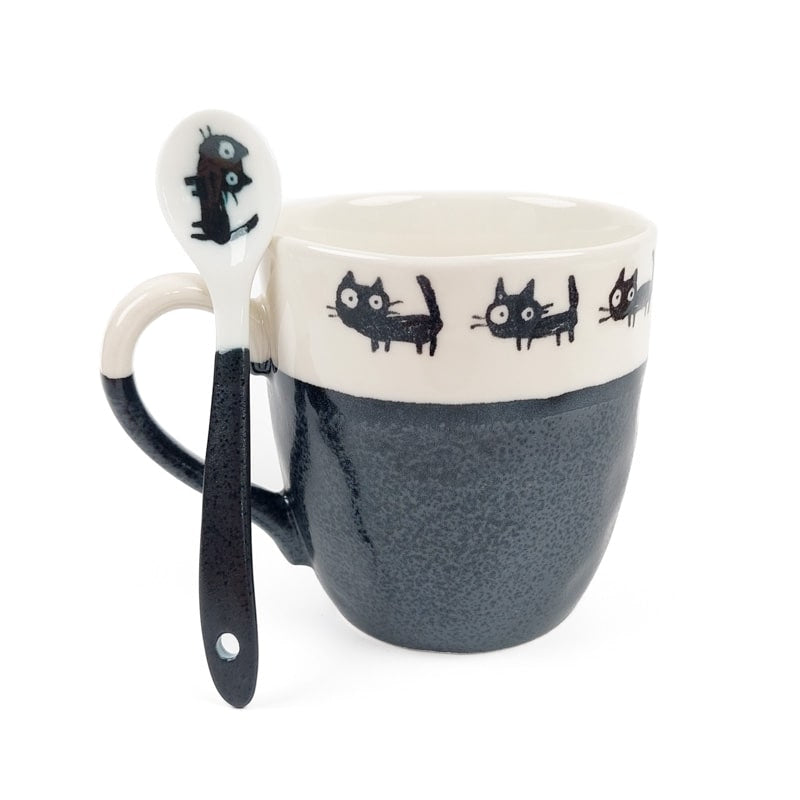 Japansk kaffeske Sort kat