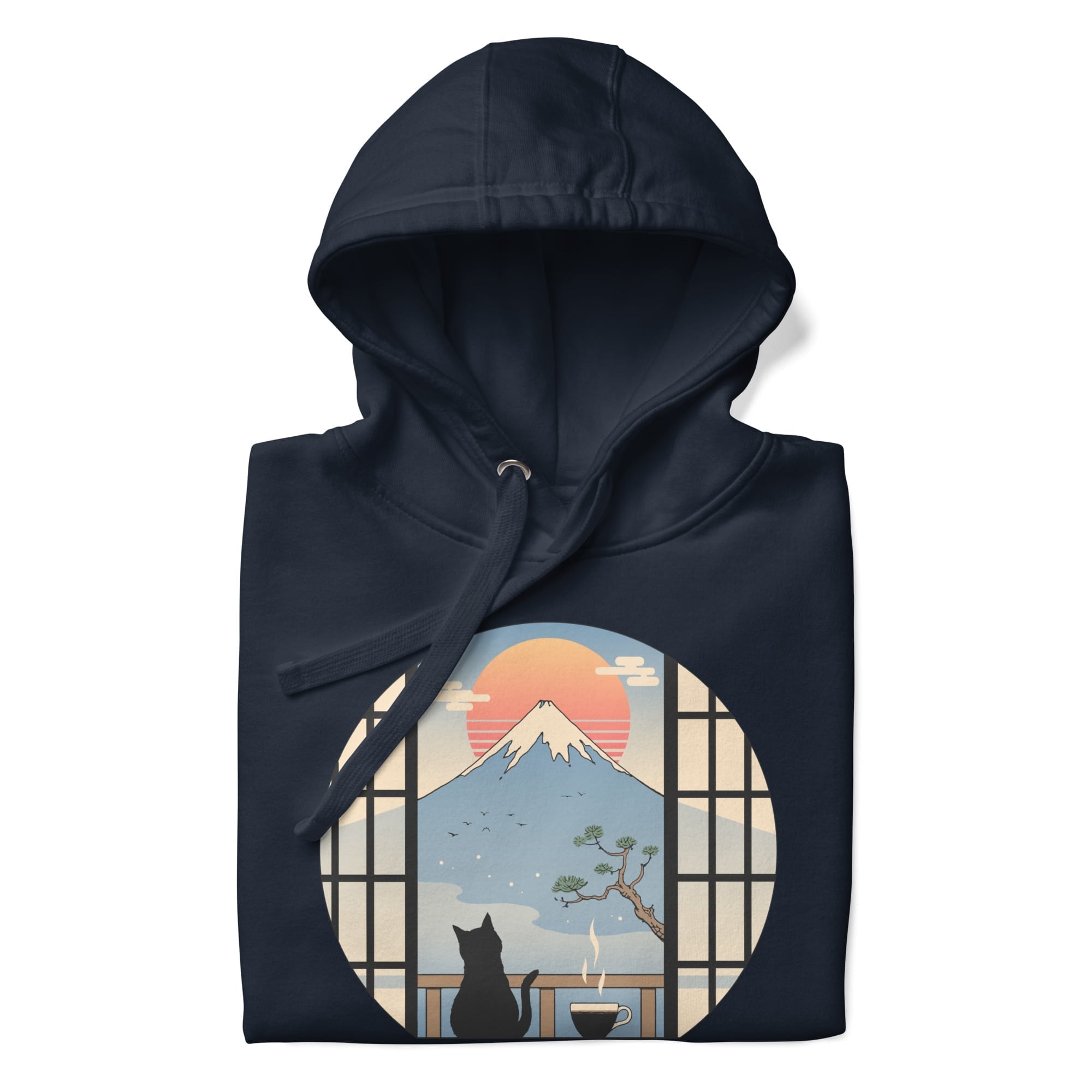Japansk kat og Fuji-bjerget Sweatshirt