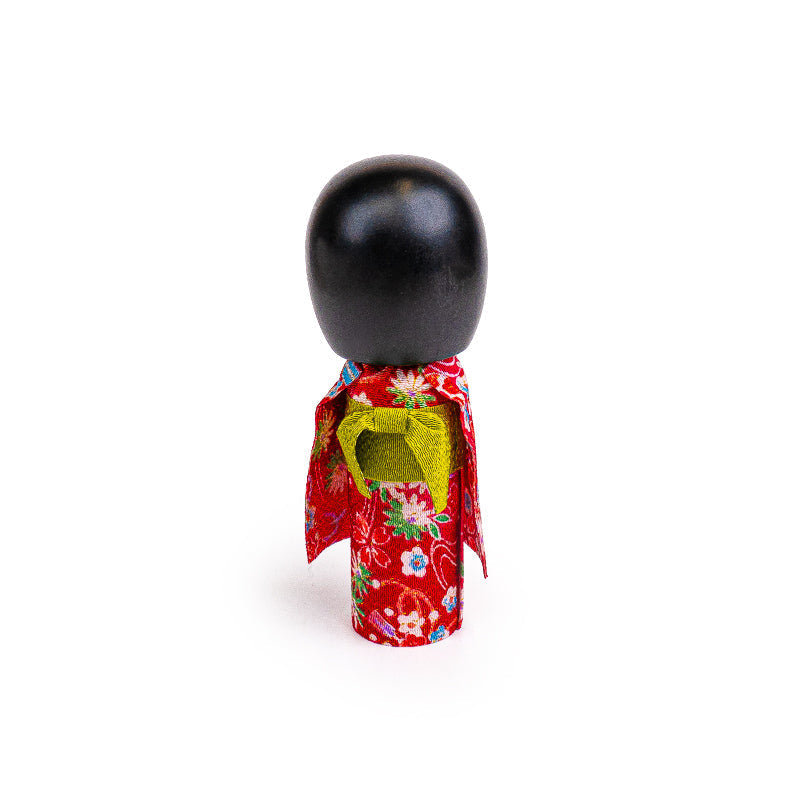 Japansk Kokeshi Dukke - Egao Rosa