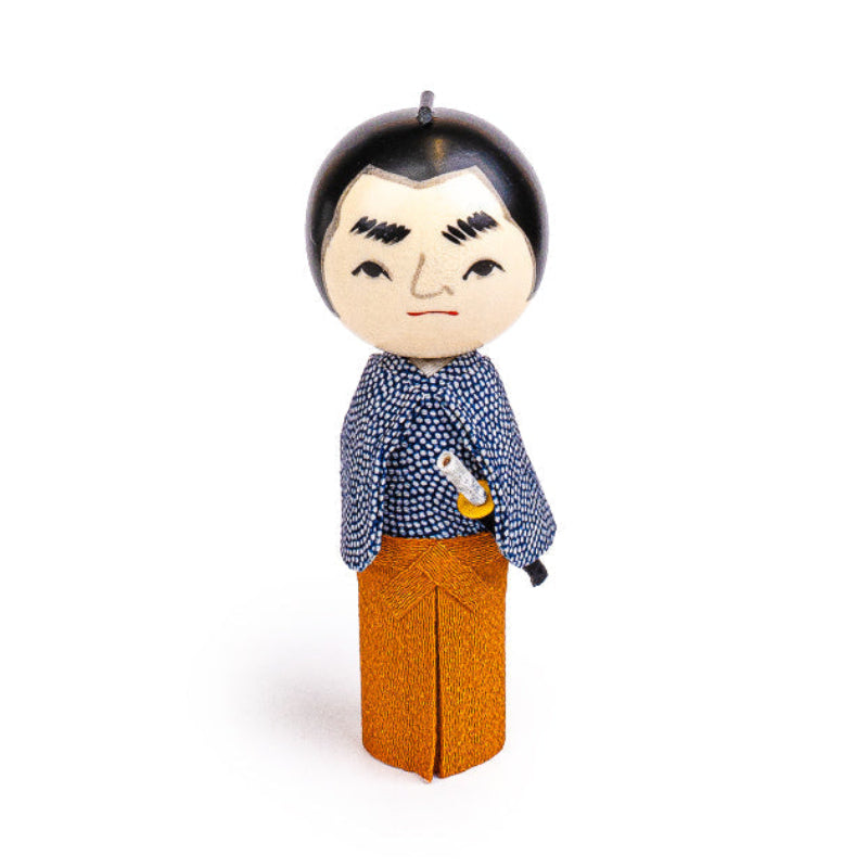 Japansk Kokeshi Dukke - Samurai