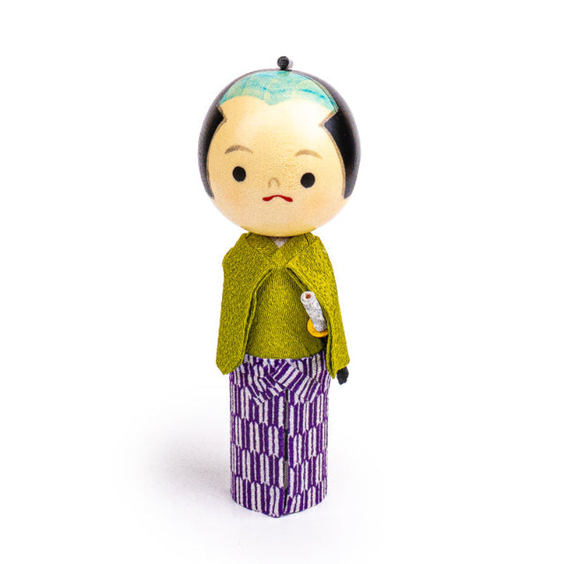 Japansk Kokeshi Dukke - Ung Samurai