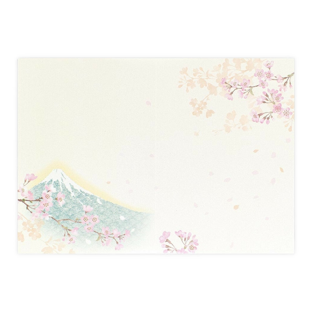 Japansk Kort - Fuji & Kirsebærblomster