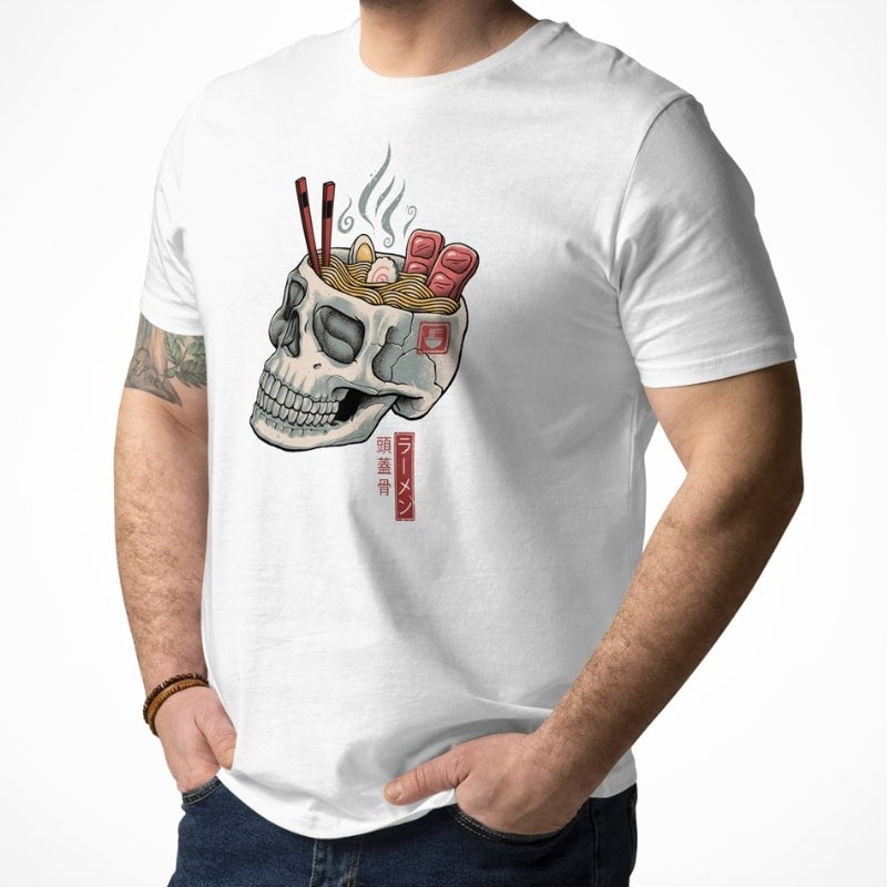 Japansk kranie Ramen T-shirt
