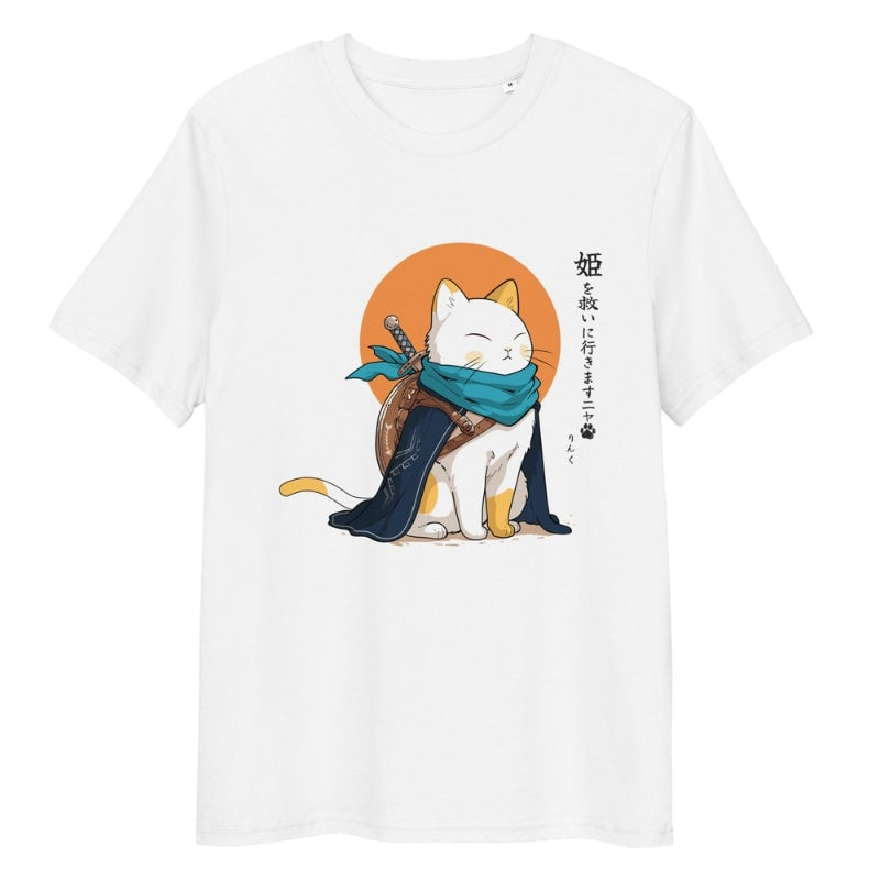 Japansk legendarisk kat T-shirt S / Hvid