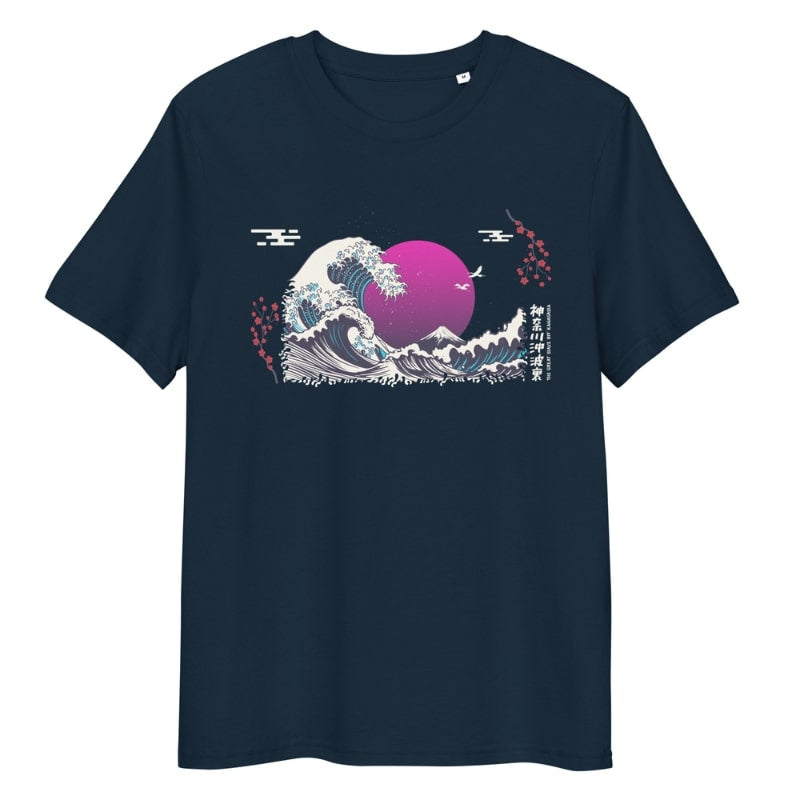 Japansk lilla bølge T-shirt S