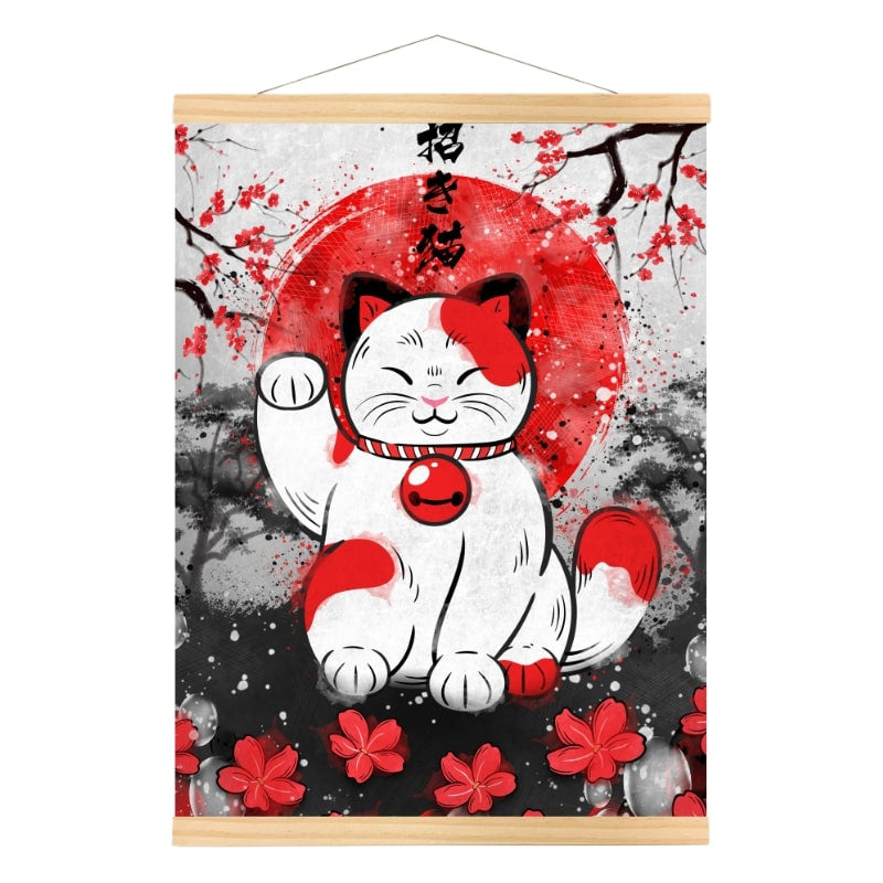 Japansk lykkekat-plakat A3