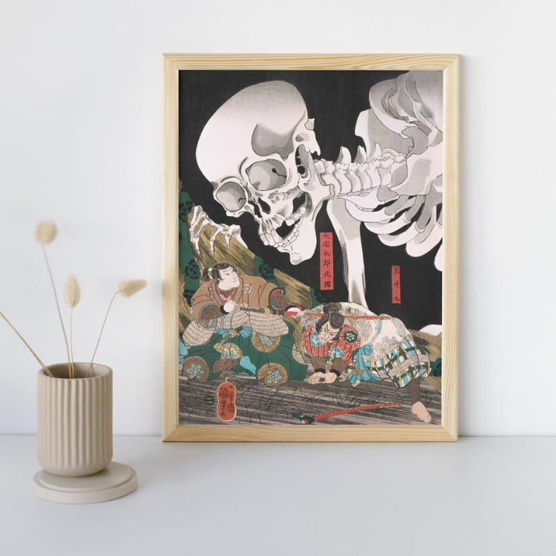 Japansk maleri Gashadokuro A3
