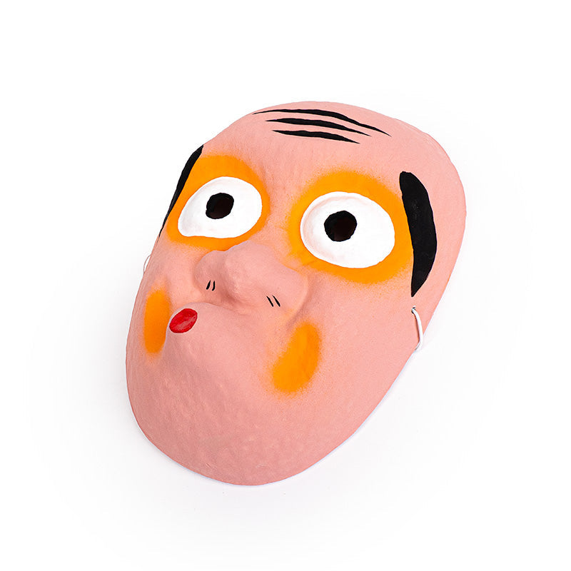 Japansk Maske - Papmaché - Hyottoko