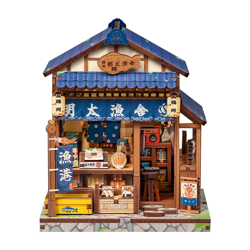 Japansk mini-træhus byggesæt Fukuoka Mentaiko Kitchen