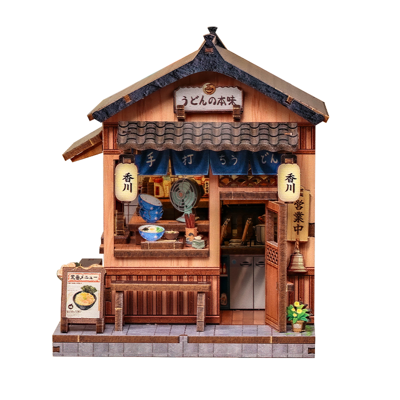 Japansk mini-træhus byggesæt Kagawa Udon House