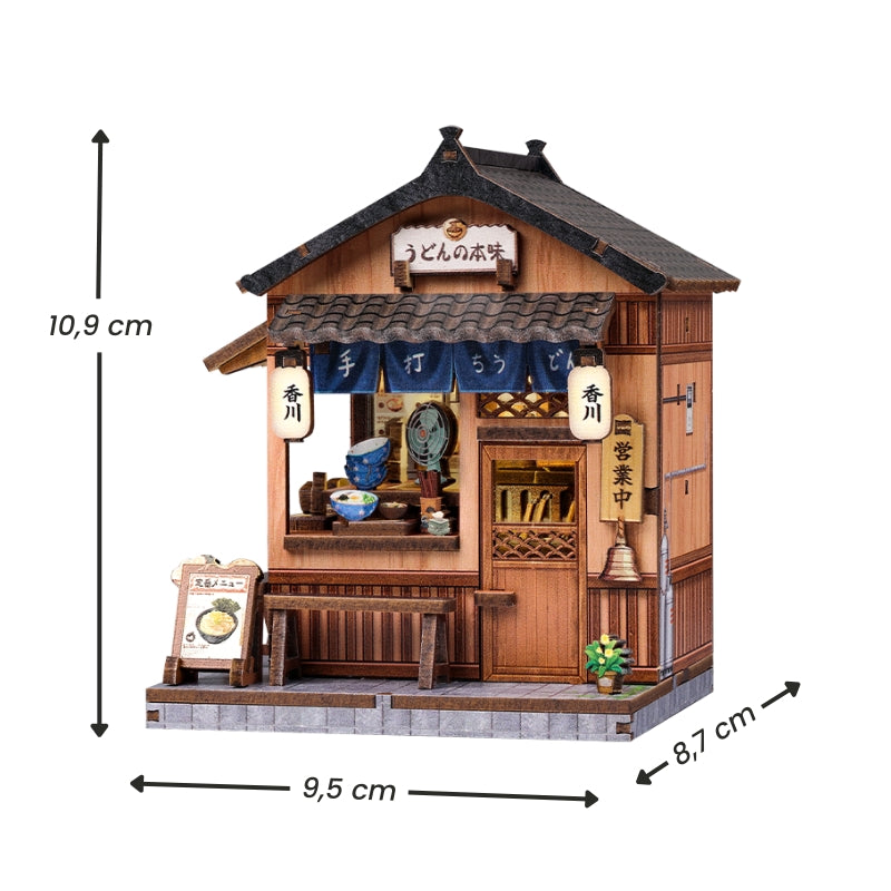 Japansk mini-træhus byggesæt Kagawa Udon House