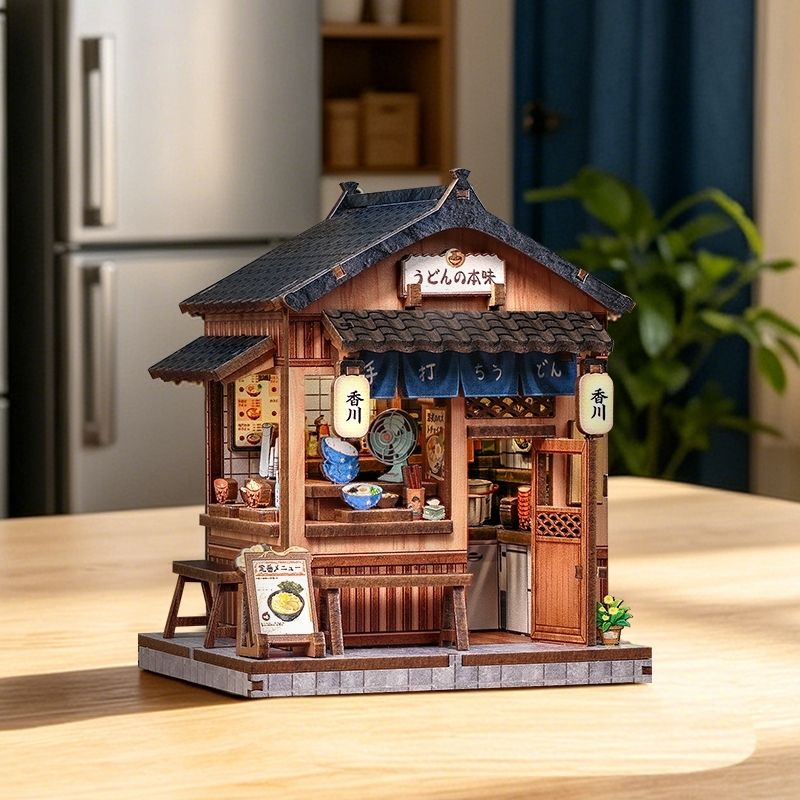 Japansk mini-træhus byggesæt Kagawa Udon House