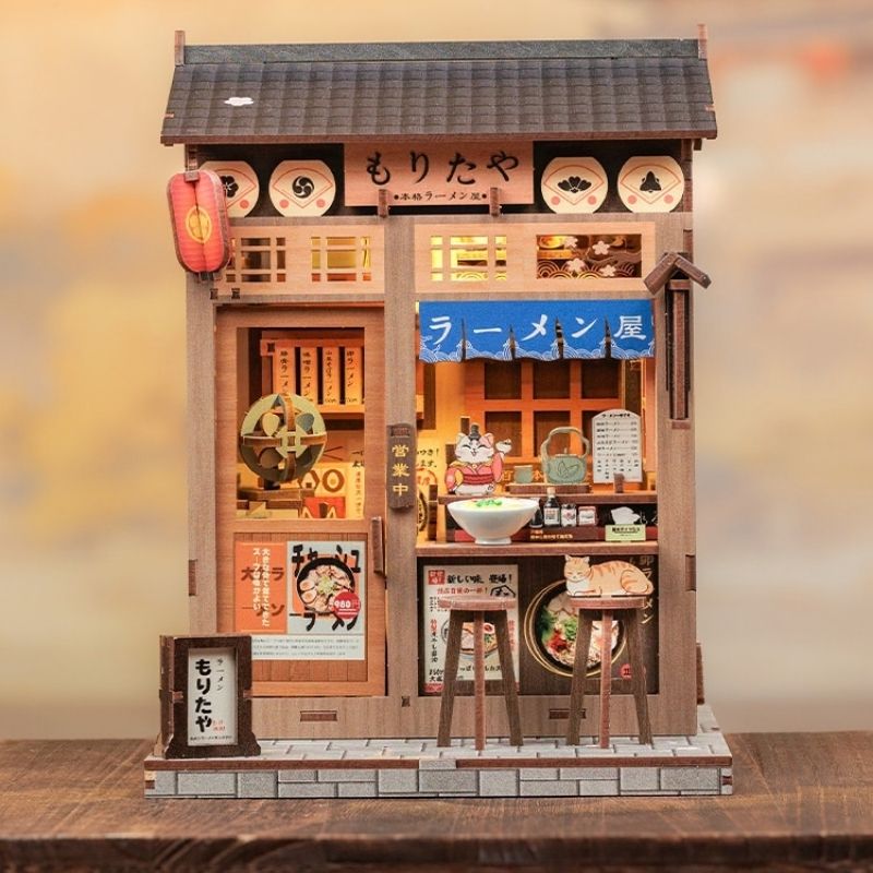 Japansk miniaturehus byggesæt i træ Morita-Ya