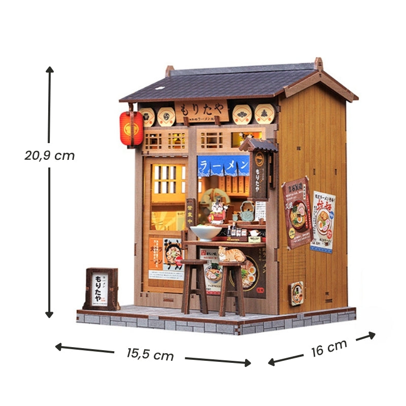 Japansk miniaturehus byggesæt i træ Morita-Ya