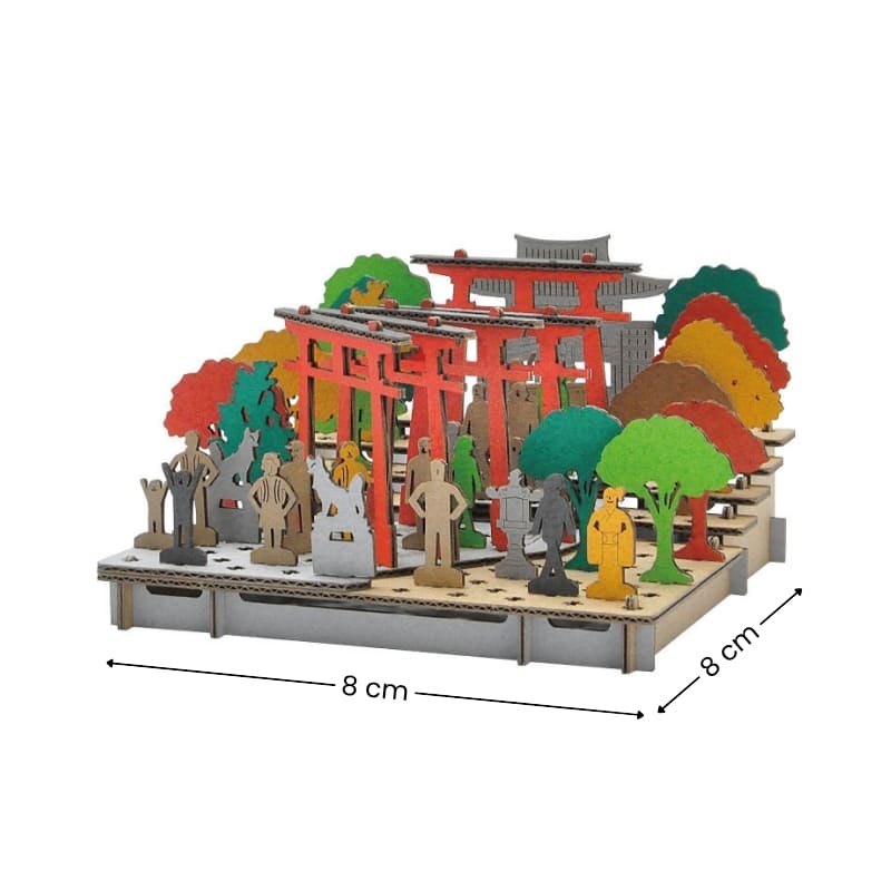 Japansk miniaturemodel - Fushimi Inari-helligdommen
