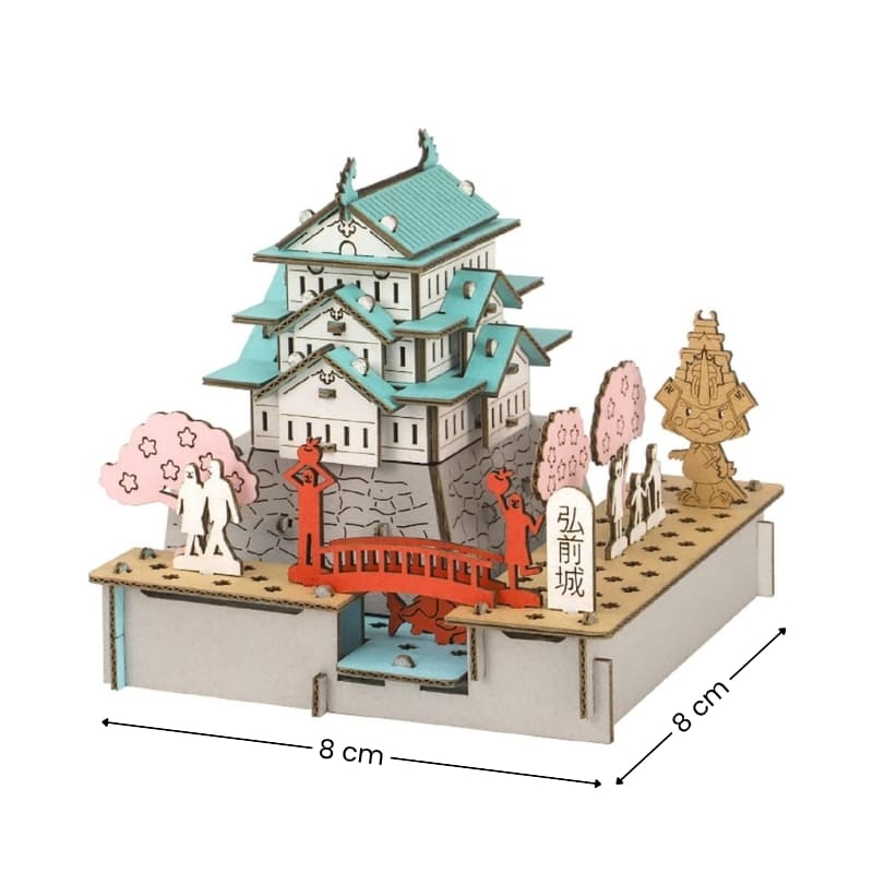 Japansk miniaturemodel - Hirosaki Castle