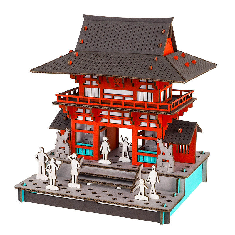 Japansk miniaturemodel - Inari-helligdommens Rōmon-port