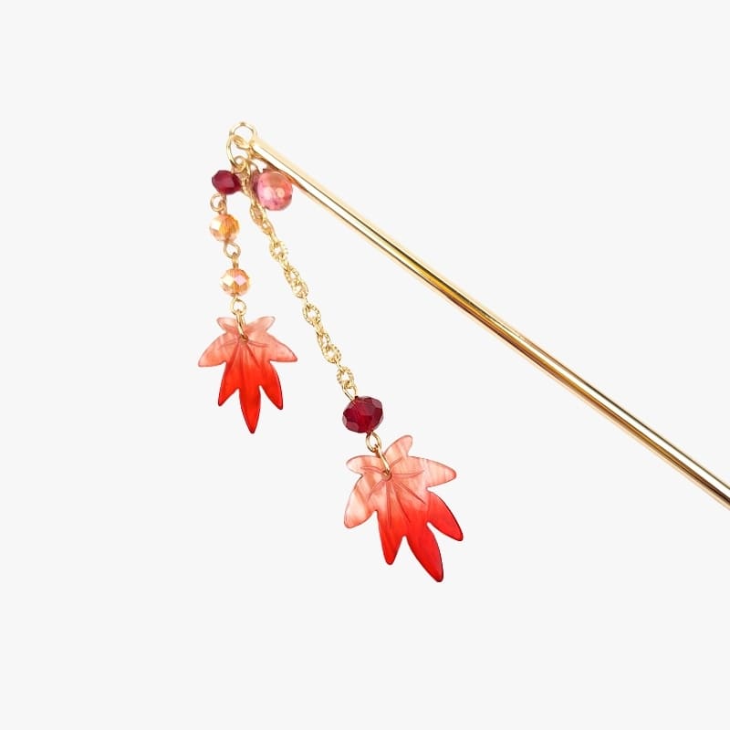 Japansk Momiji Kanzashi