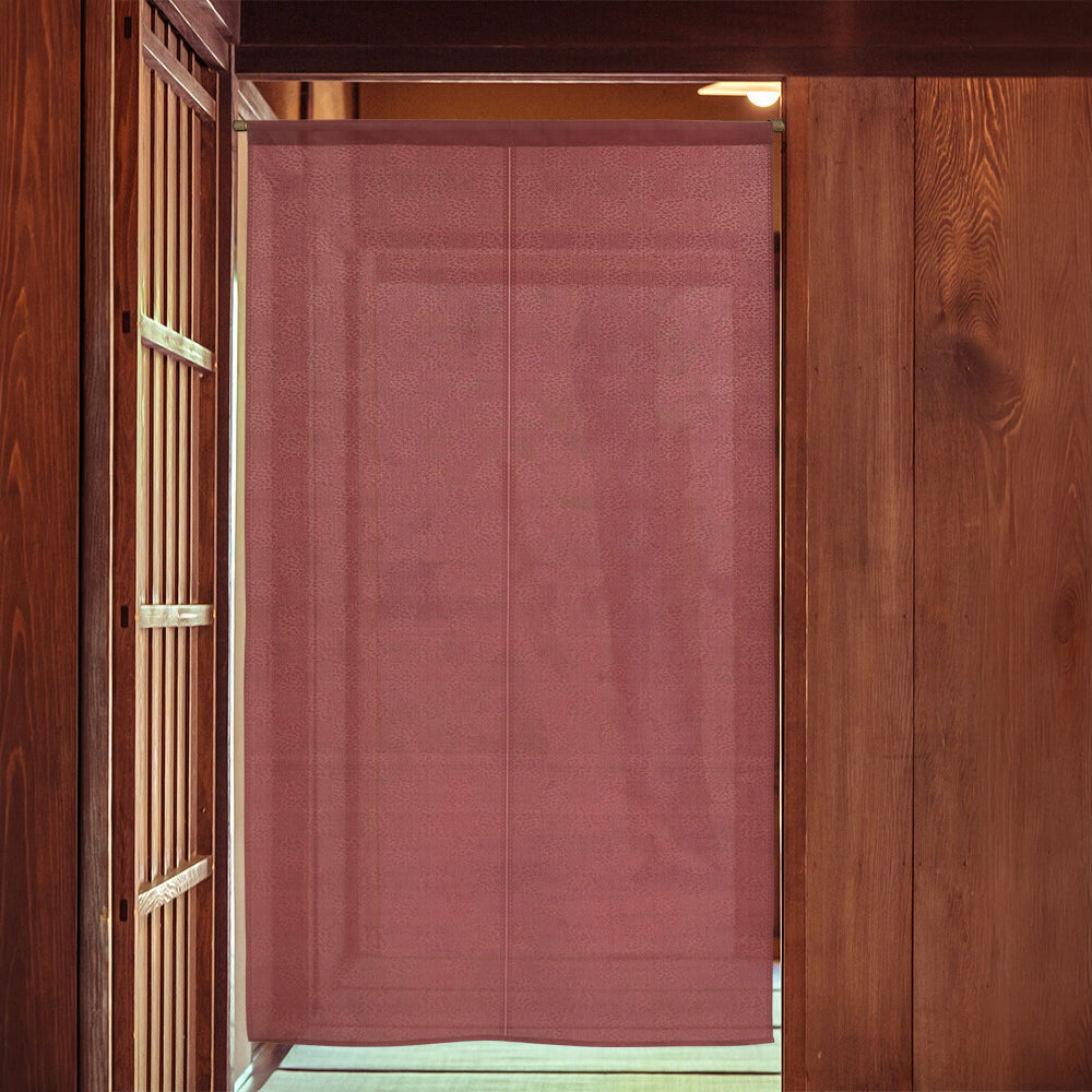 Japansk Noren Ichimatsu - Bordeaux 85 x 150 cm