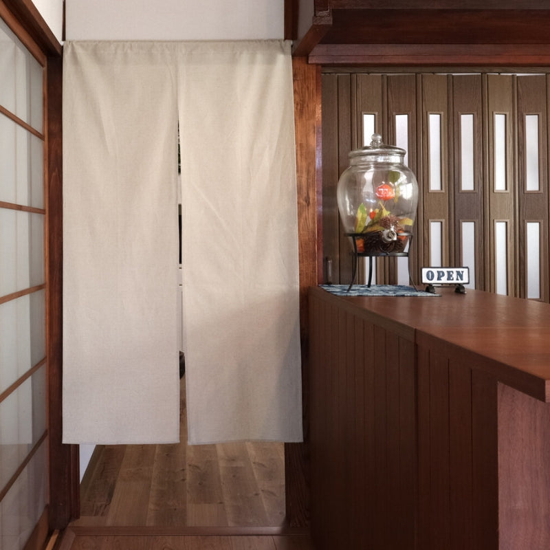 Japansk Noren Naturligt linned 85 x 150 cm