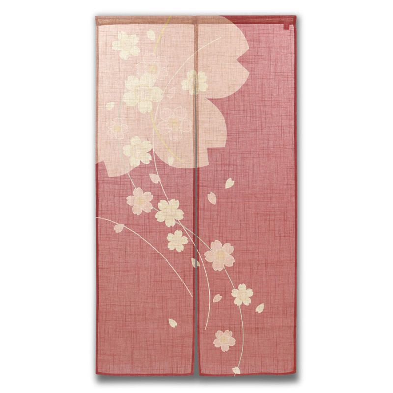 Japansk Noren Sakura-blomst 85 x 150 cm