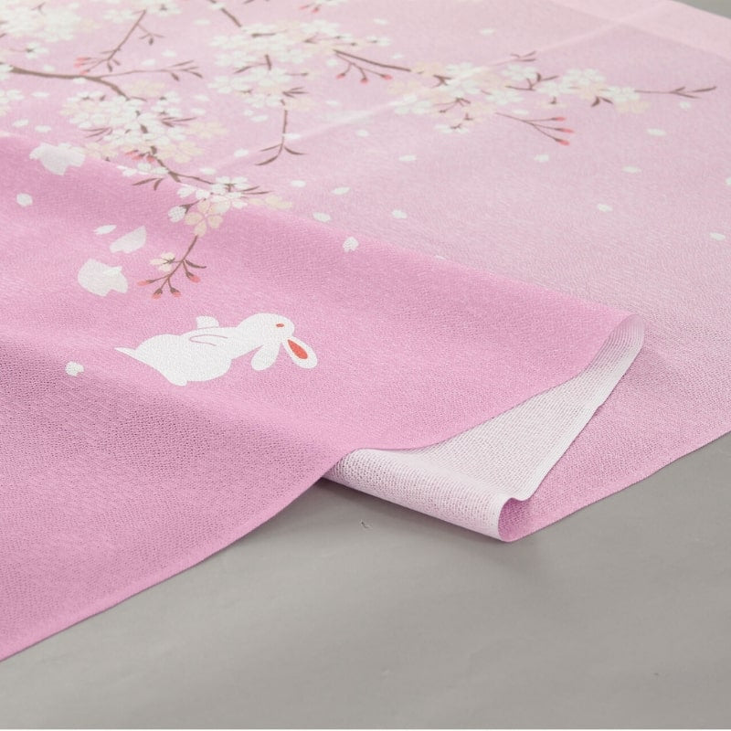 Japansk Noren Sakura Usagi 85 x 150 cm