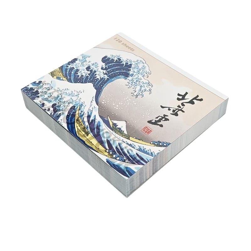 Japansk notesblok med Hokusai-print