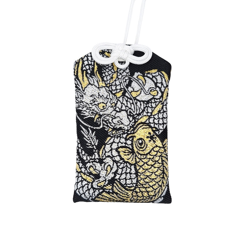 Japansk omamori-drage og karpe