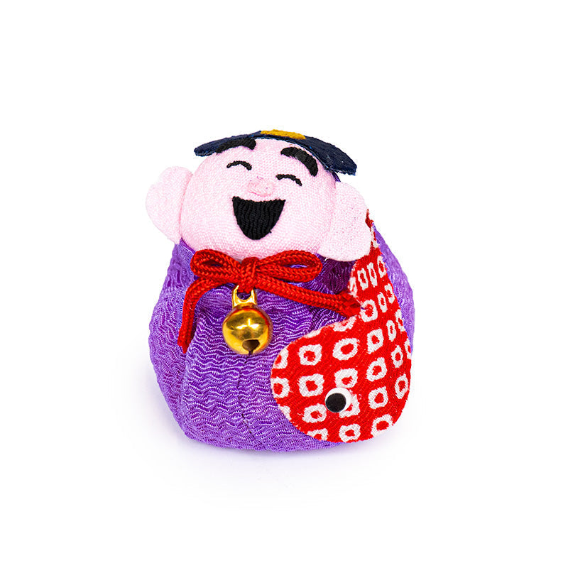 Japansk Otedama-Dukke Chirimen Ebisu