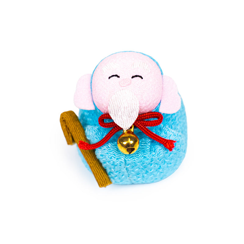 Japansk Otedama-Dukke Chirimen Fukurokuju