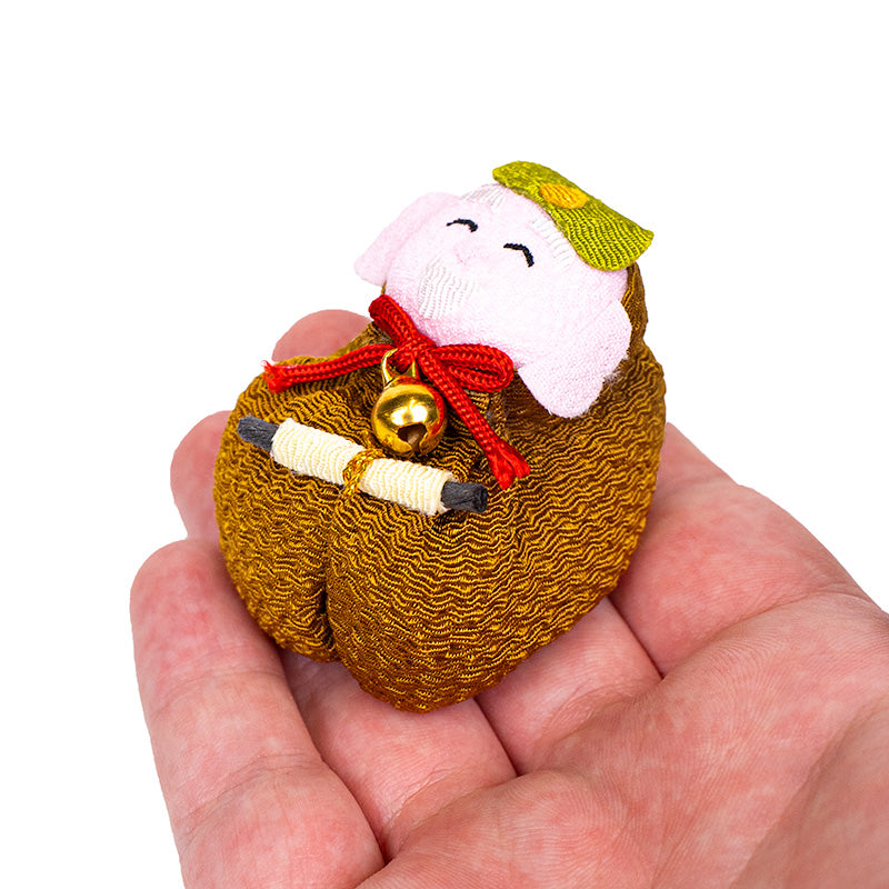 Japansk Otedama-Dukke Chirimen Jurojin