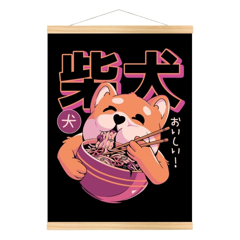 Japansk plakat Shiba Noodle A3