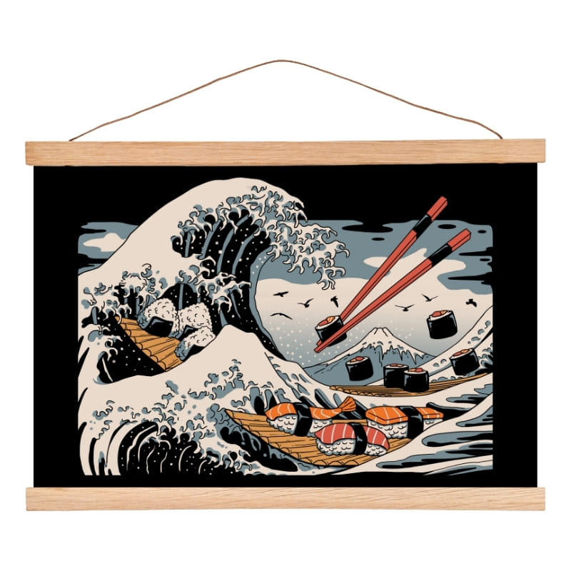 Japansk plakat Sushi Kanagawa A3