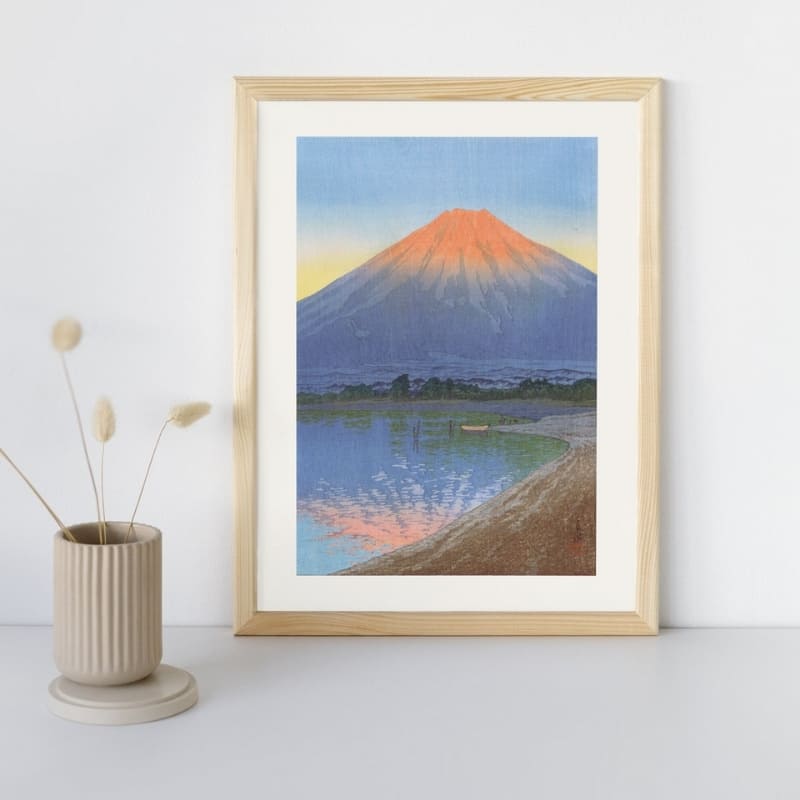 Japansk plakat Yamanaka-søen A3