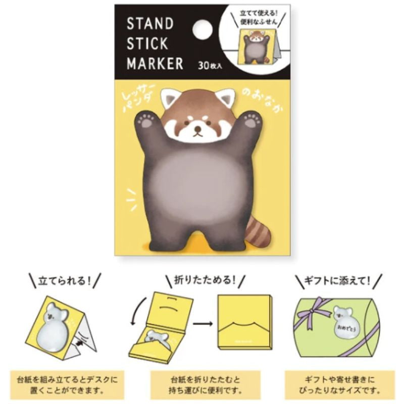 Japansk post-it rød panda