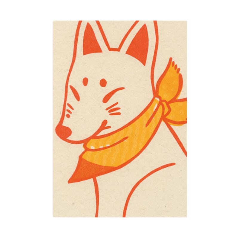 Japansk postkort Kitsune
