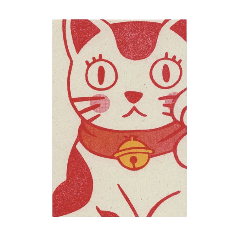 Japansk postkort Maneki Neko