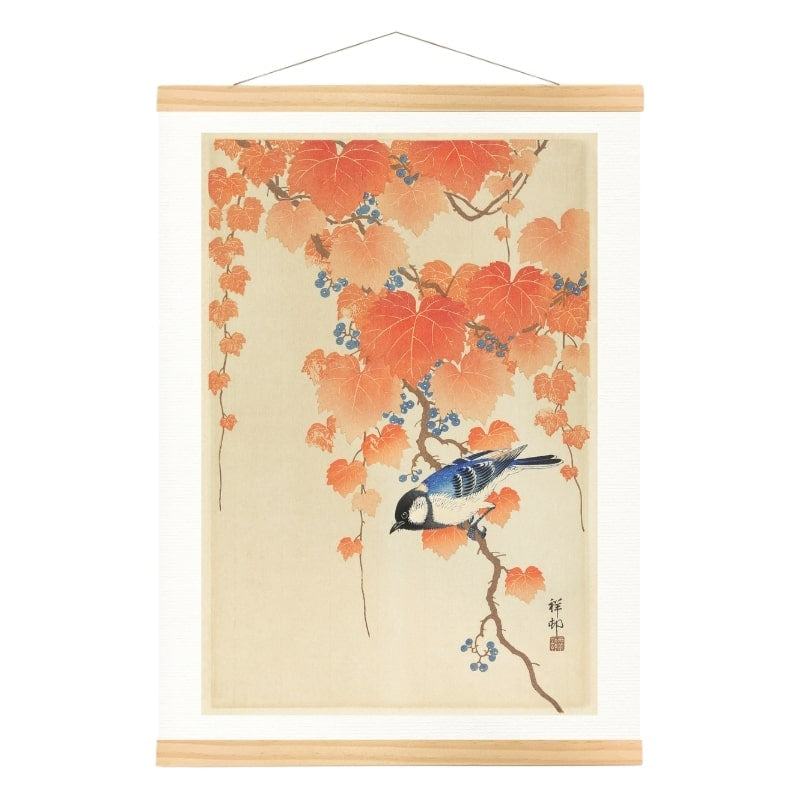 Japansk print Chickadee A3
